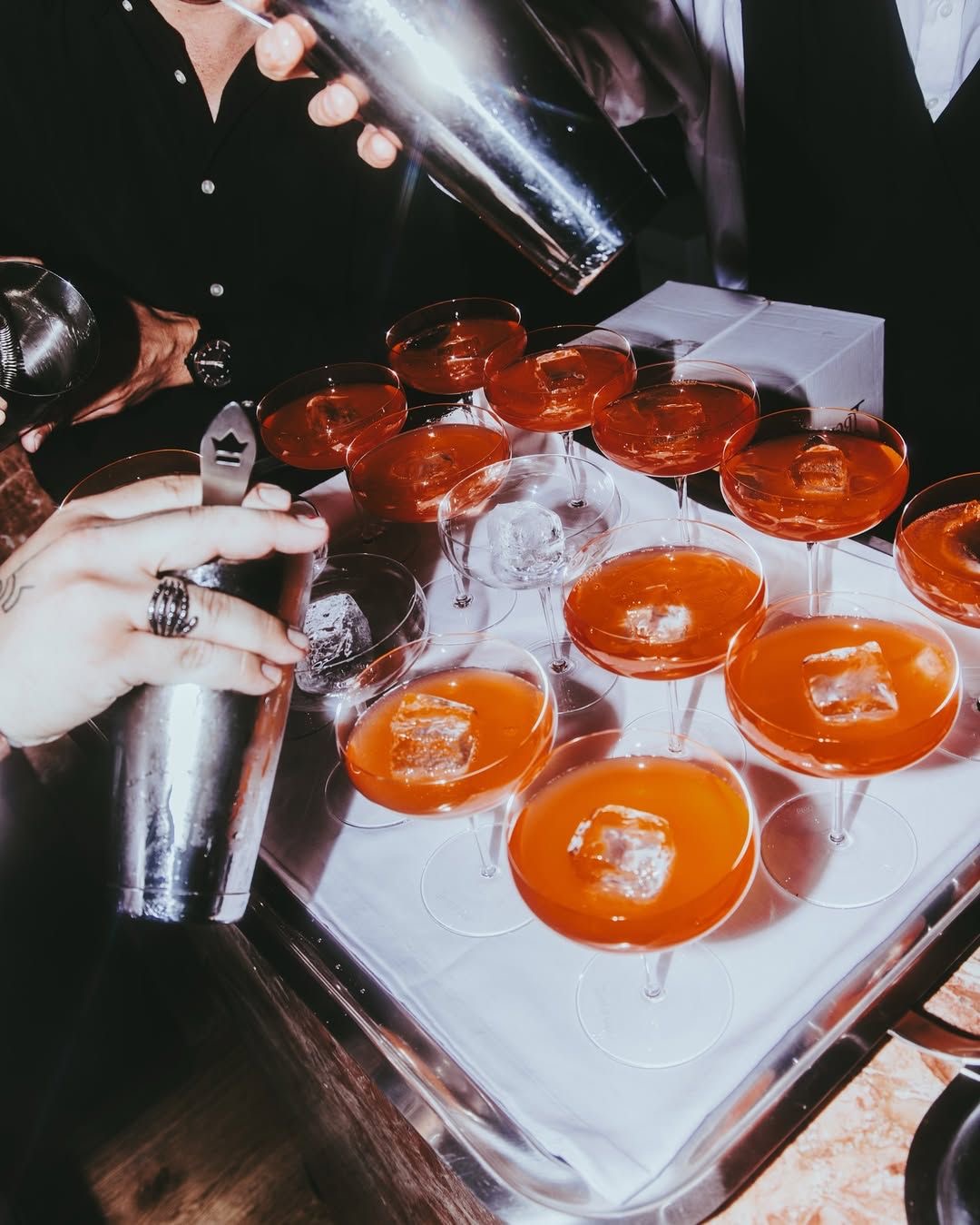 Cocktail devant un ciel bleu
